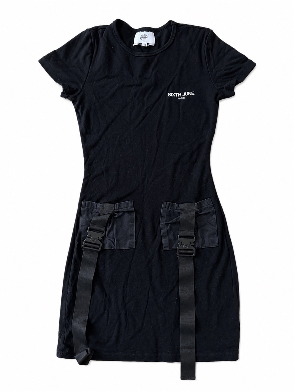 Sixth June Paris Black Utility Mini Dress 🖤
